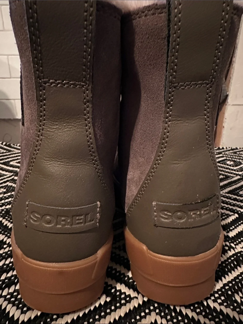 Sorel Women’s Brown Faux-Fur Lace-Up Winter Boot, waterproof
